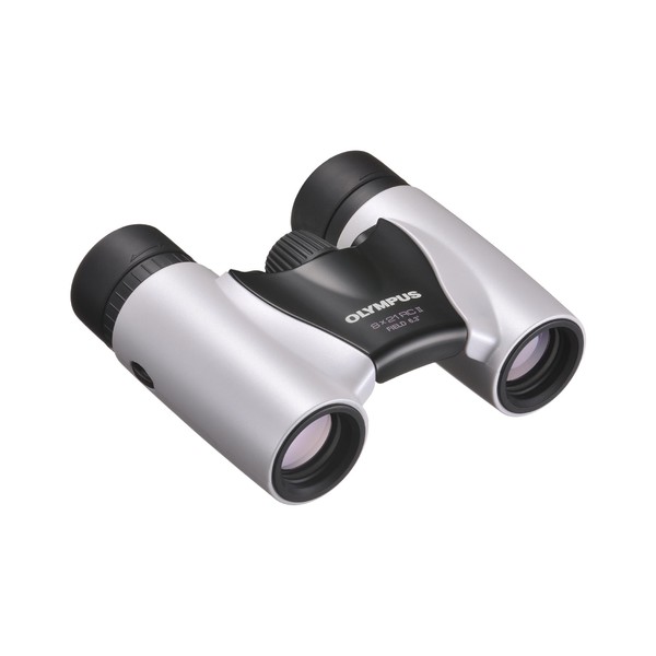 Olympus 8x21 RC II Slim binoculars, pearl white, incl. case