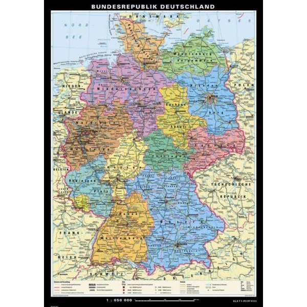 Klett-Perthes Verlag Map Germany, political, large
