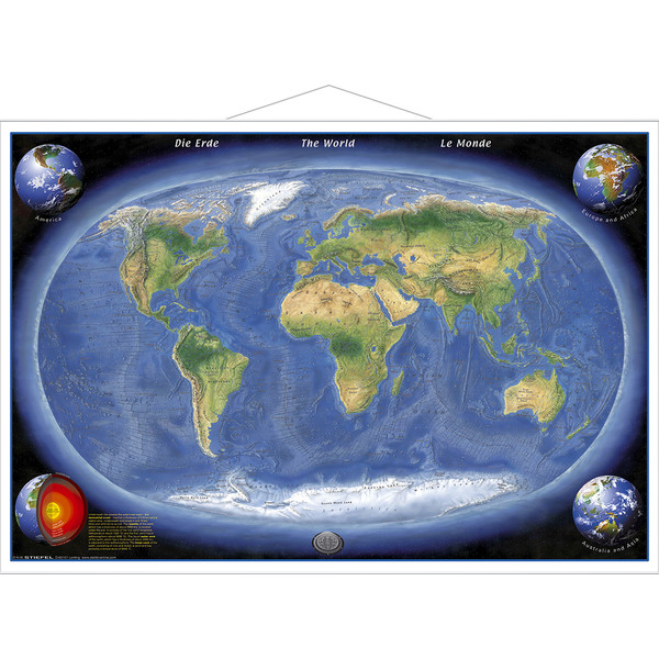 Stiefel Panorama map of the Earth