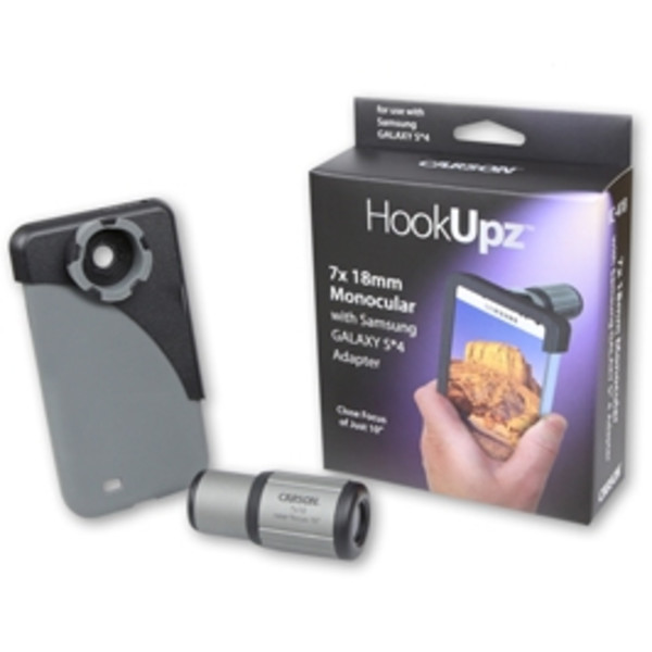 Carson Monocular HookUpz 7x18 mono with adapter for Galaxy S4 smartphone