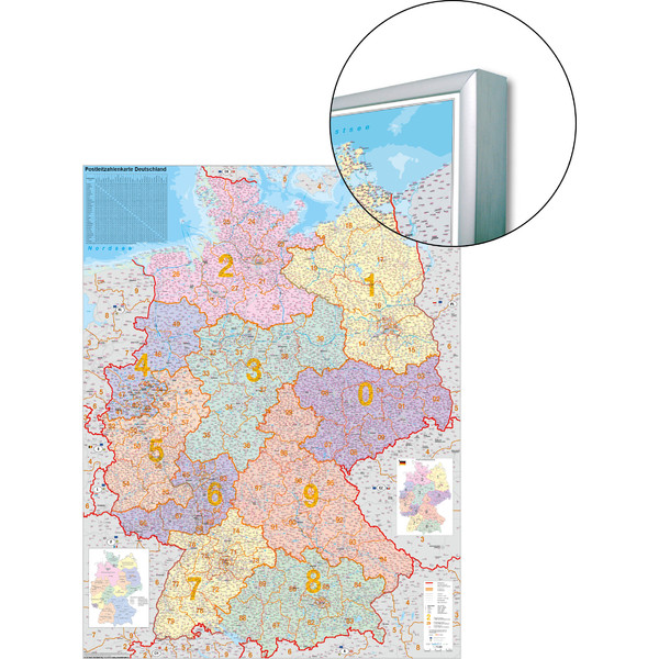 Stiefel Germany postal code map, for pinning to