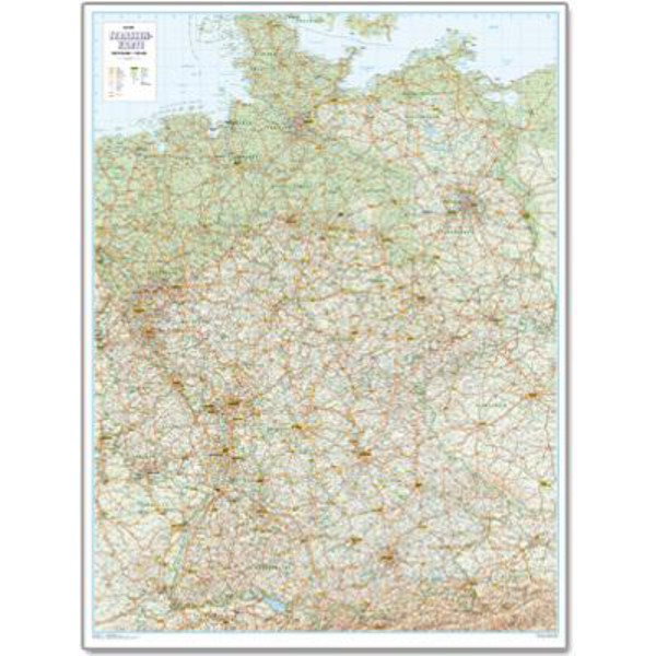 Bacher Verlag Road map Germany 1:700000