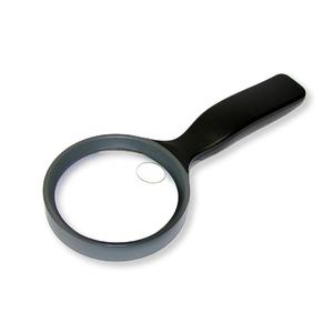 Carson 2.5X magnifying glass (90 mm) with handle and 5X spot