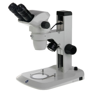 Euromex Stereo zoom microscope NexiusZoom NZ.1902-S, binocular, rack and pinion stand, 6,7-45x