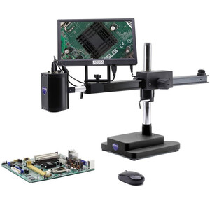 Optika Microscope IS-02, zoom opt. 1x-14x, camera 2MP, 11.5inch screen