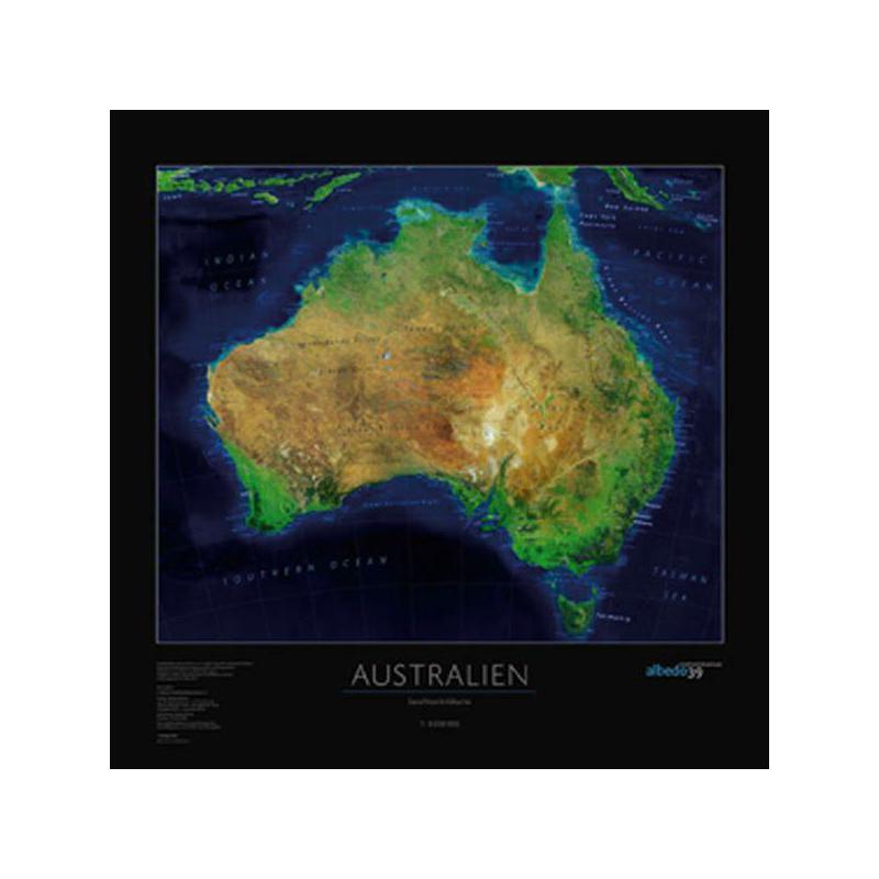 albedo 39 Continental map Australia