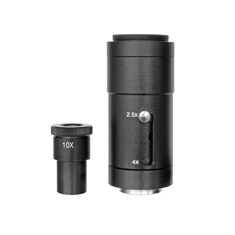 Bresser 2.5x/4x camera adapter with 10x eyepiece camera adapter for Science microscope