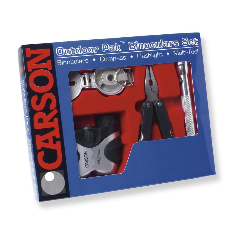 Carson Outdoor set with binoculars and compass