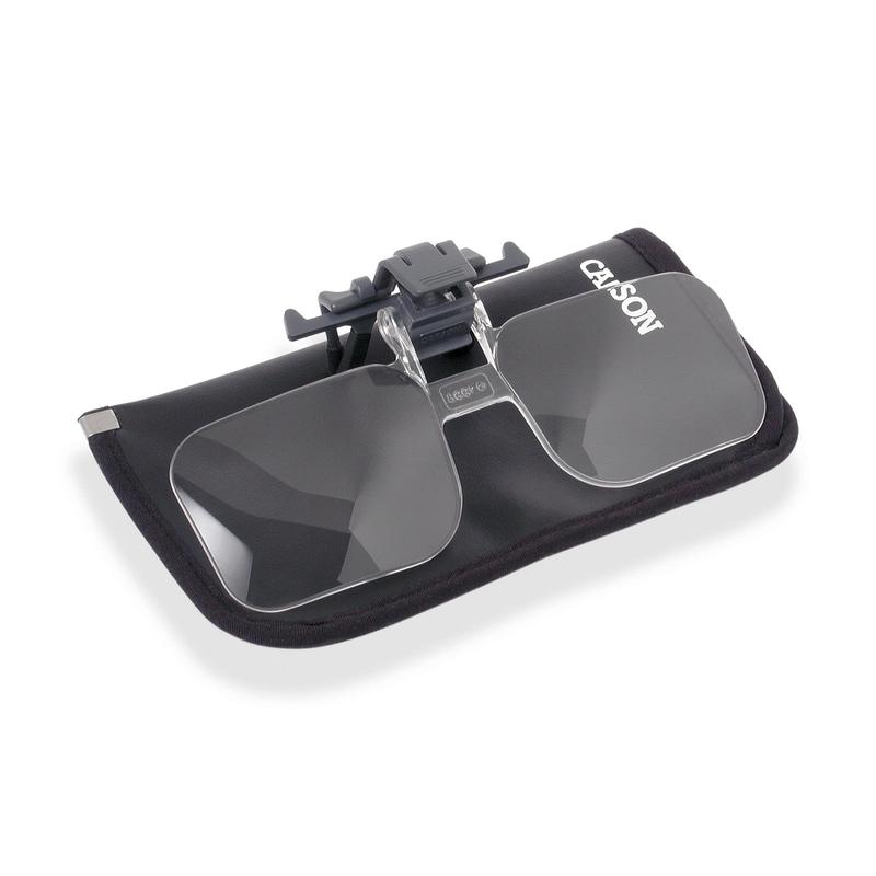 Carson Clip & Flip 1.5X magnifying attachment for spectacles