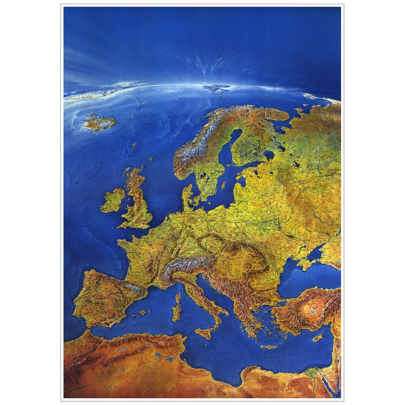 Bacher Verlag MAIR Europa Panorama map