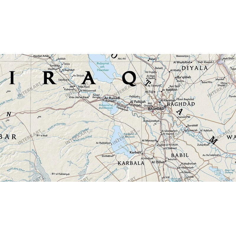 National Geographic map of Iraq