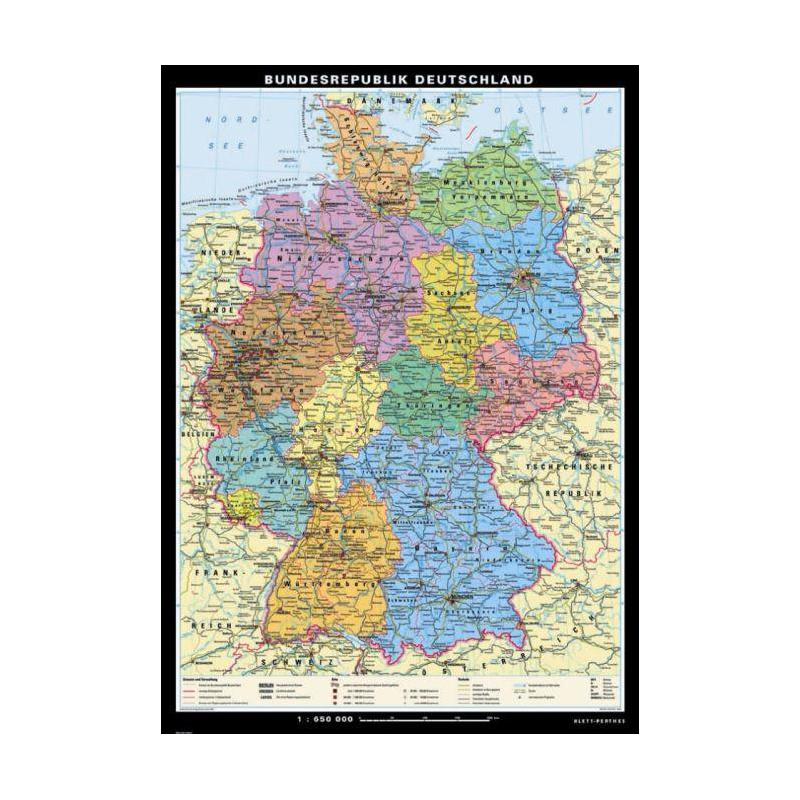 Klett-Perthes Verlag Map Germany, political, large