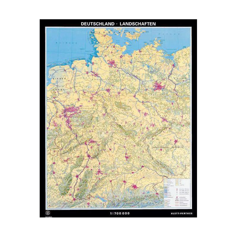 Klett-Perthes Verlag Map Germany landscapes