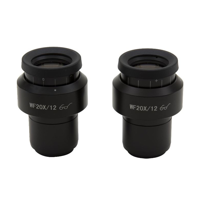 Optika ST-143 WF20X/12mm eyepieces (pair) for modular series SZN microscope heads