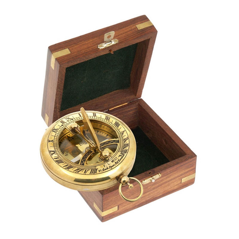 K+R TOBAGO 'nostalgia' compass with sundial