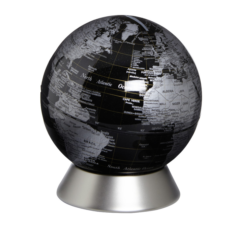 emform Globe Orion piggy bank, black 14cm