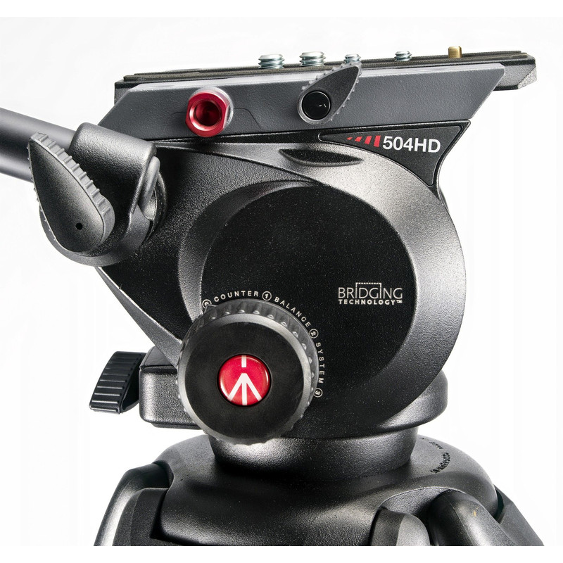 Manfrotto 504HD, 535K tripod with video head and levelling bowl