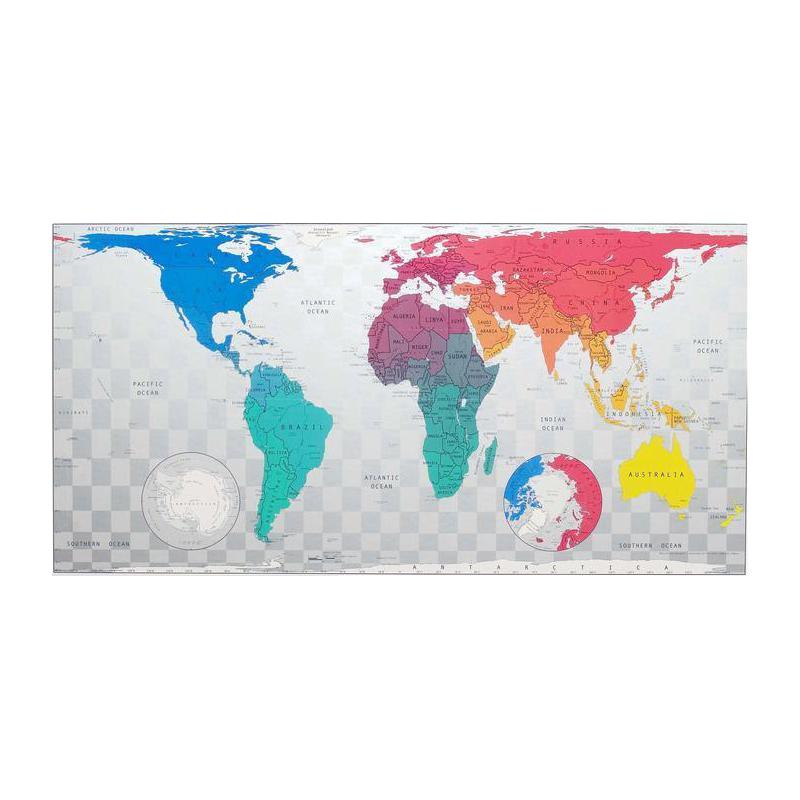 The Future Mapping Company Future map map of the world blue emerald pink yellow