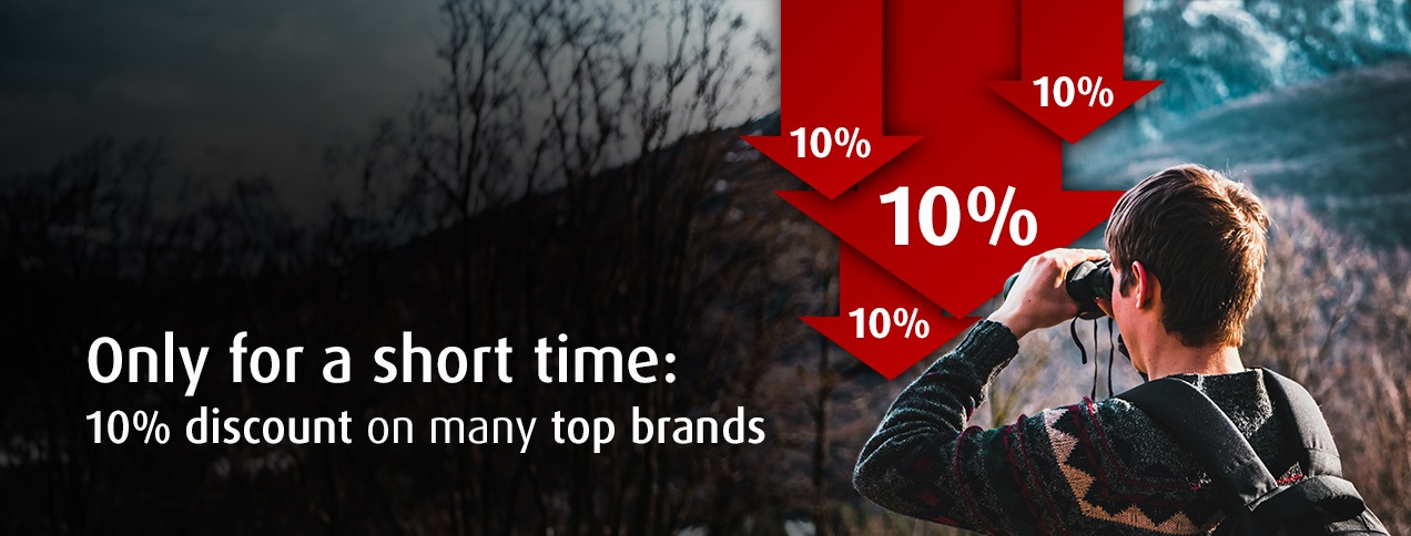 10% discount top brands