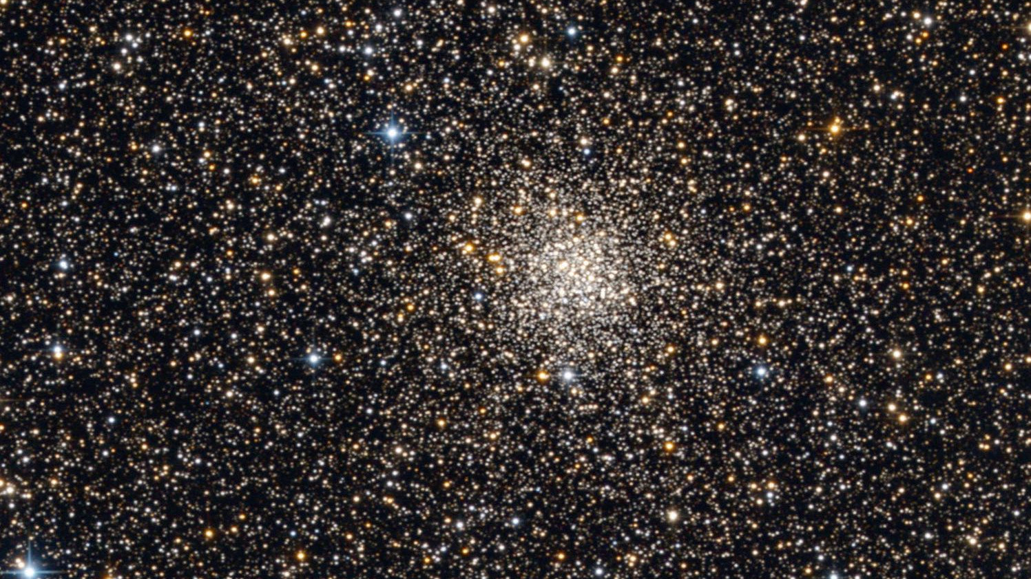 The globular star cluster Messier 71 captured with a 12-inch Newtonian telescope.  Bernhard Hubl/CCD Guide