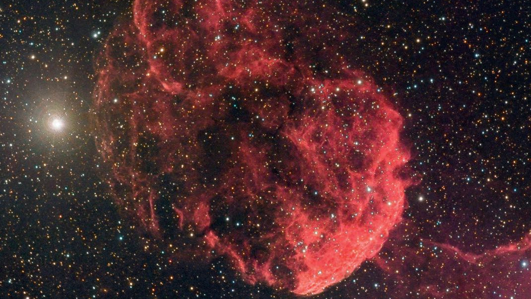 IC 443 is a visually observable supernova remnant. Rudolf Dobesberger