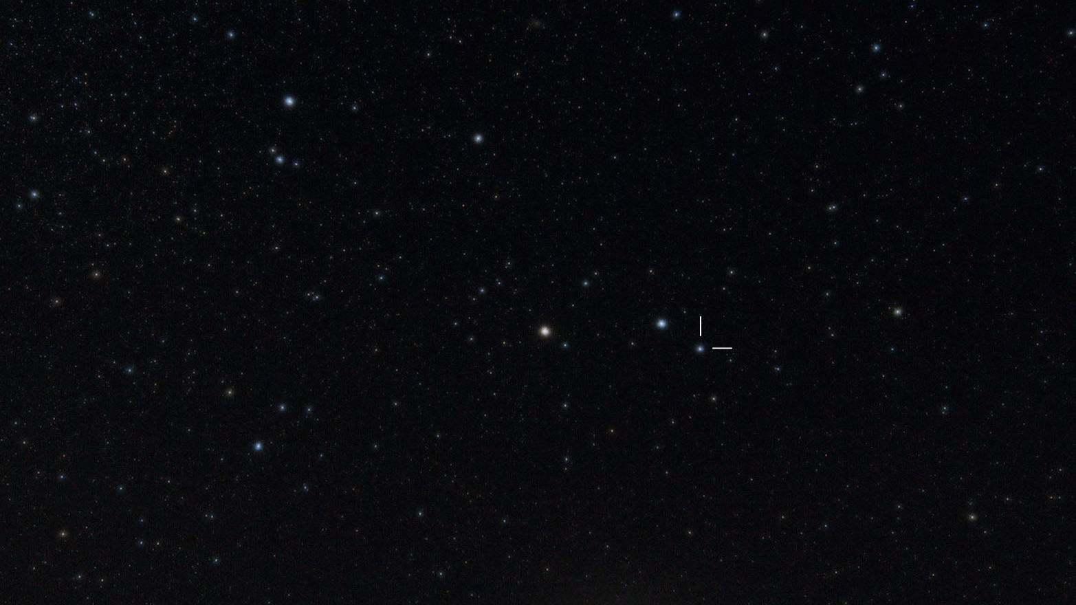 γ Arietis lies at the left horn of the constellation of Aries. Bernhard Hubl