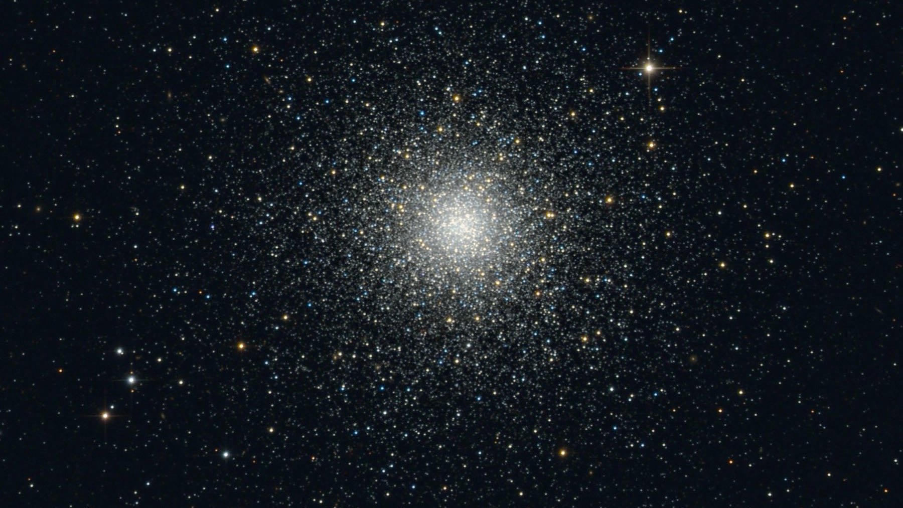 Globular cluster M3 in the constellation of Canes Venatici . Bernhard Hubl/CCD Guide