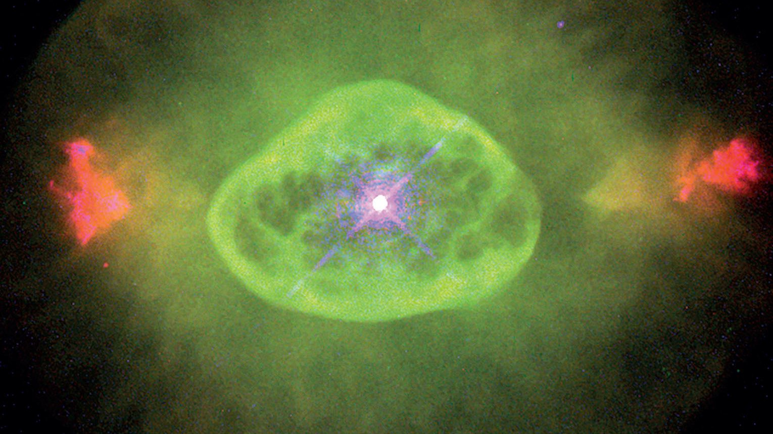 The blinking planetary nebula NGC 6826, as Hubble sees it. B. Balick (University of Washington), J. Alexander (University of Washington), A. Hajian (U.S. Naval Observatory), Y. Tertian (Cornell University). M. Perinotto (University of Florence), P. Patriarchi (Arcetri Observatory) and NASA/ESA