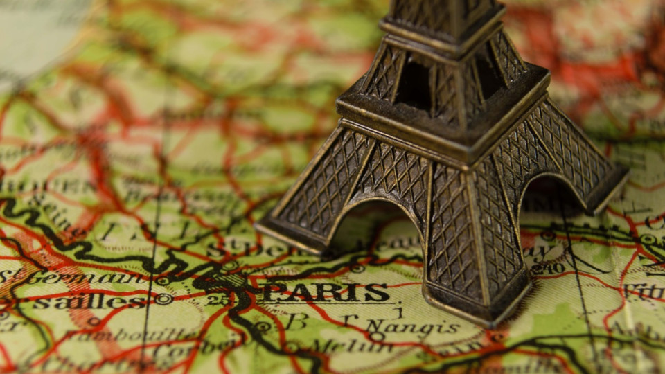 Karte Paris Gross Eiffelturm