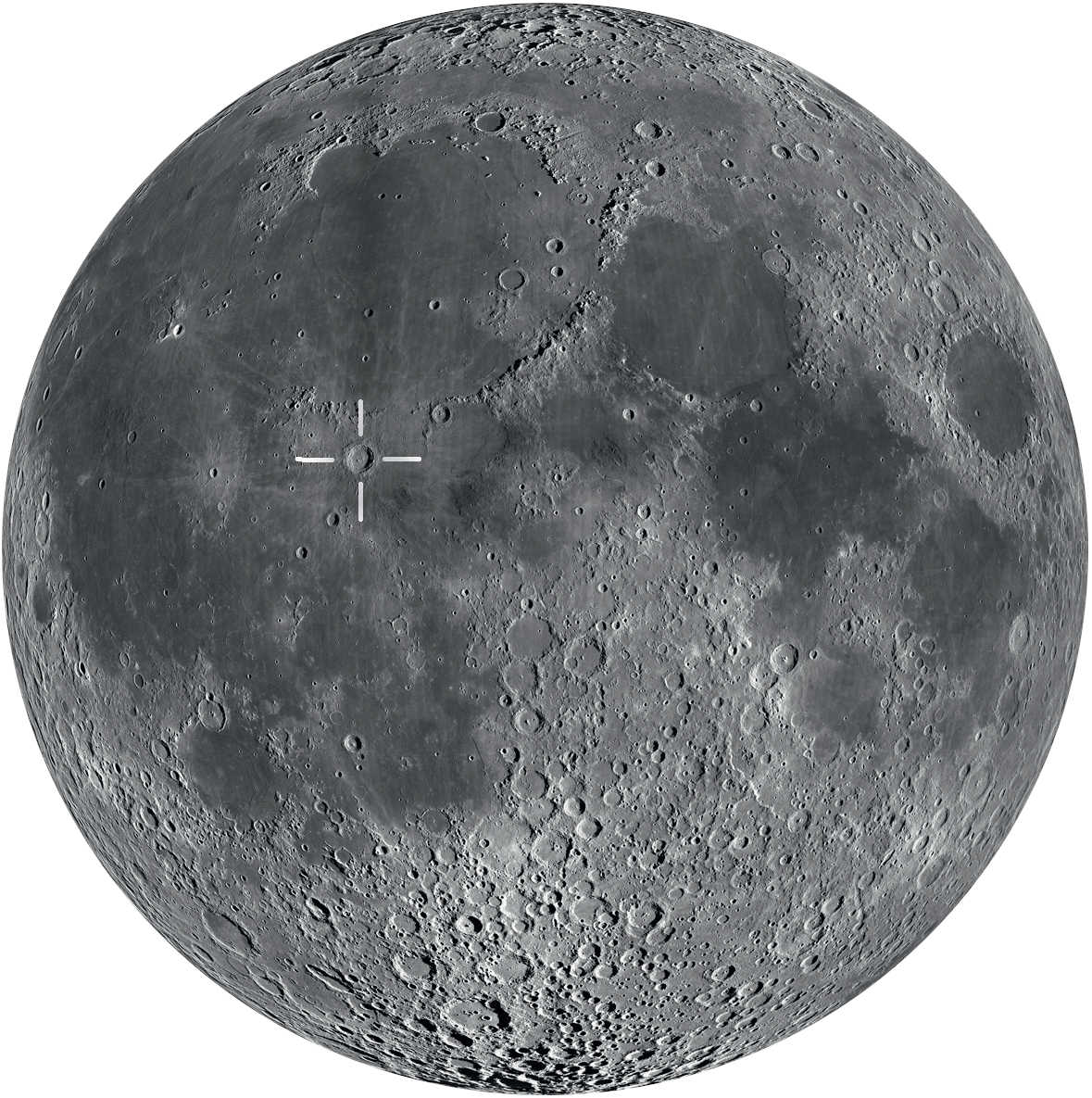 Copernicus is located near the centre of the Moon. It’s best observed from just after the first quarter through to just before the full Moon.