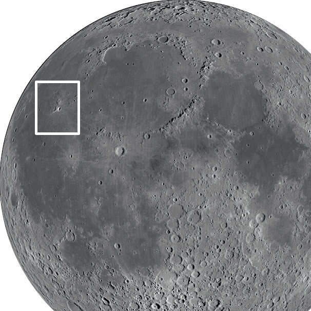 Both craters are located close to the Moon's edge. NASA/GSFC/Arizona State University