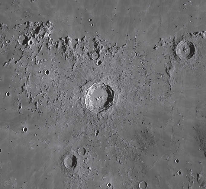 Copernicus is an example of a mountain ring. NASA/GSFC/Arizona State University