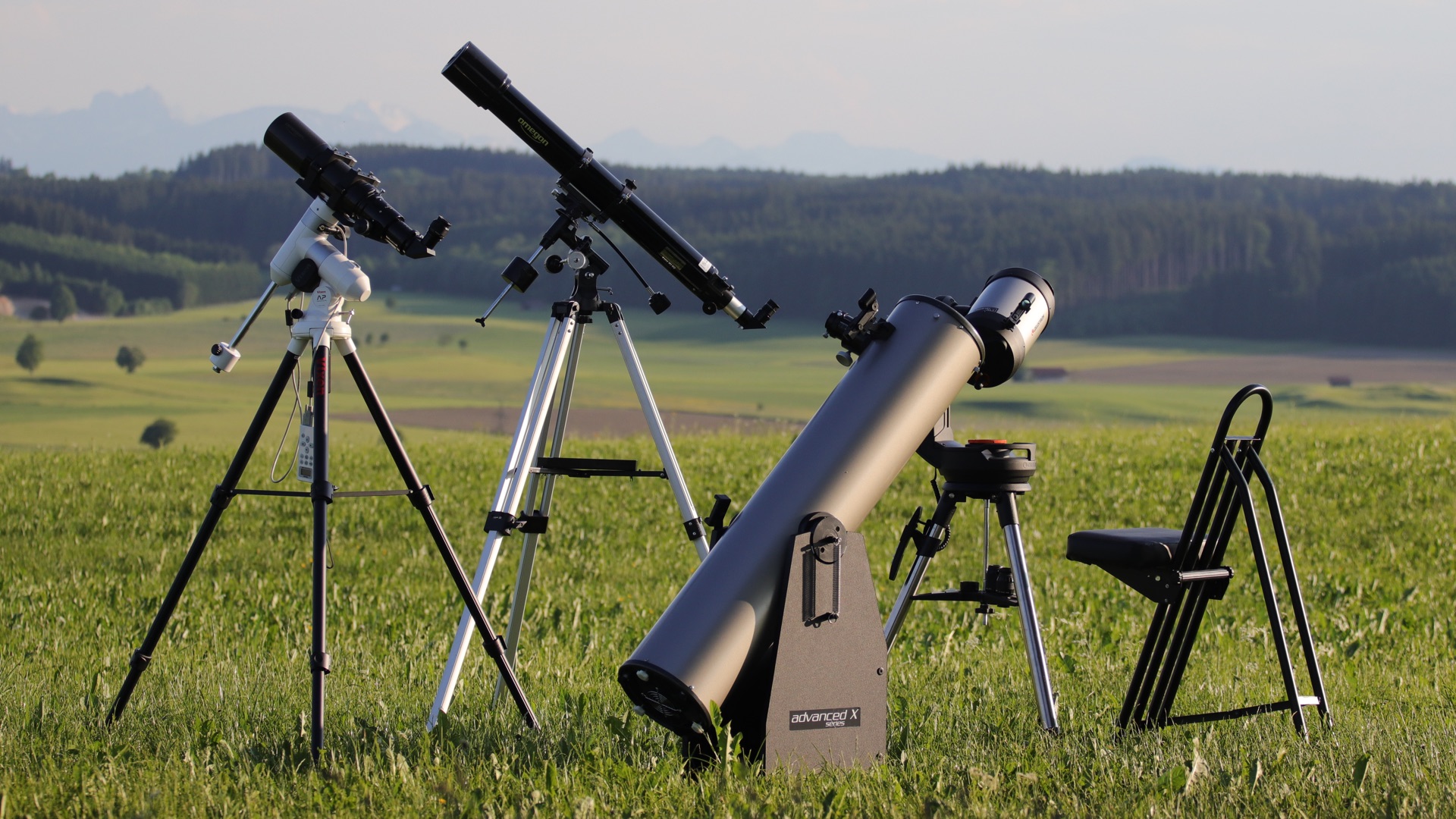 What can you see with which telescope?