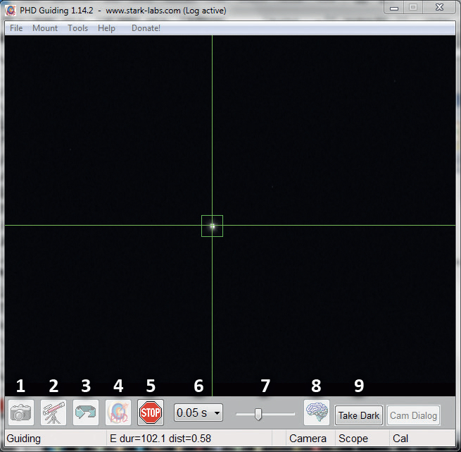 Fig. 2: PHD main window with the important functions. Mario Weigand