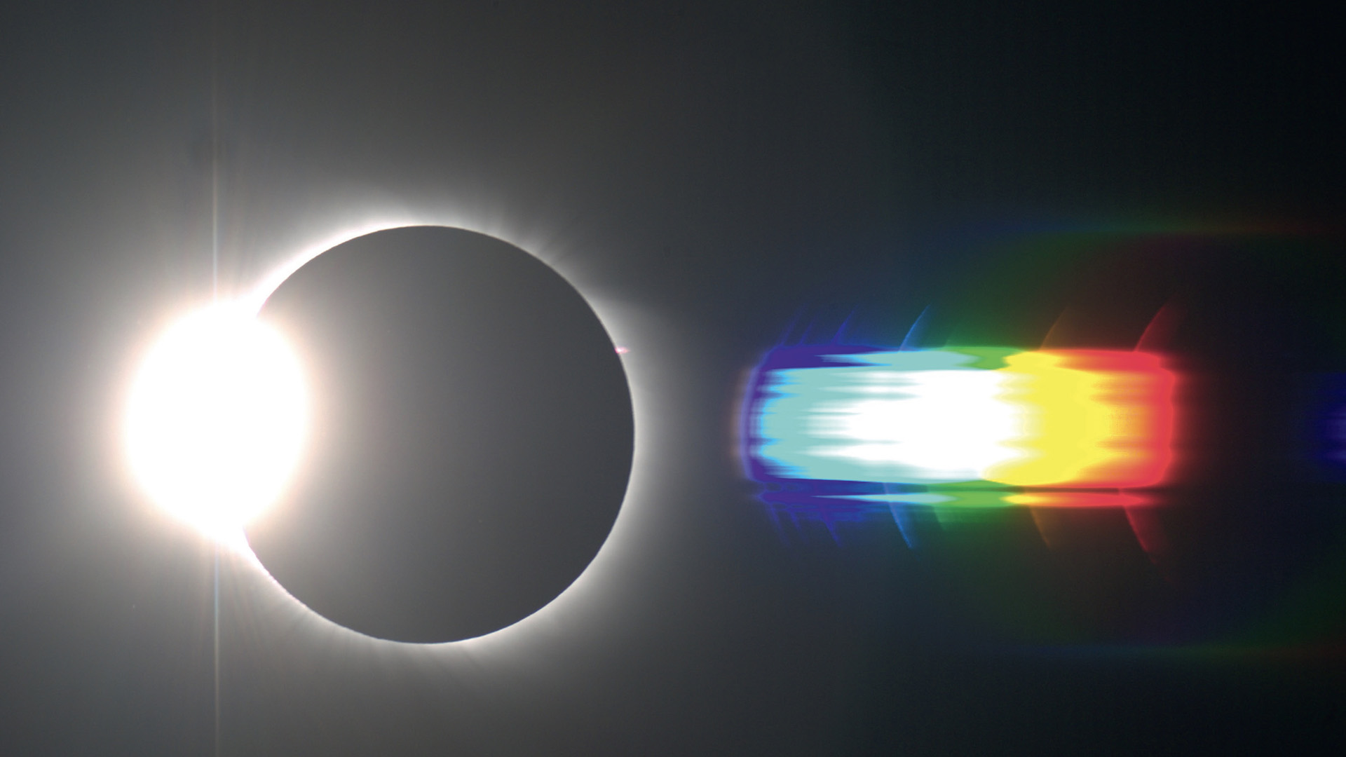 The flash spectrum from the total solar eclipse on 1.8.2008. The most prominent emission lines are identifiable and marked. Bernd Gährken