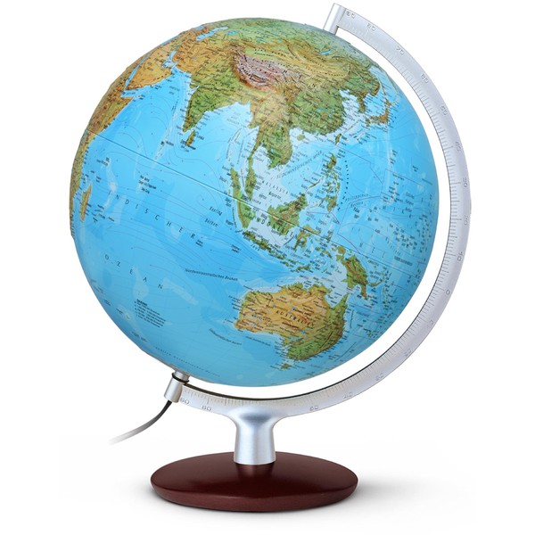 Räthgloben 1917 Raised relief globe FR 30 16