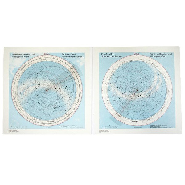 Freemedia Sirius star chart, large