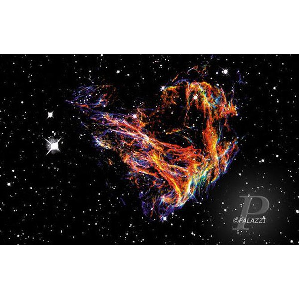 Palazzi Verlag Poster Canvas Print Flame Nebula