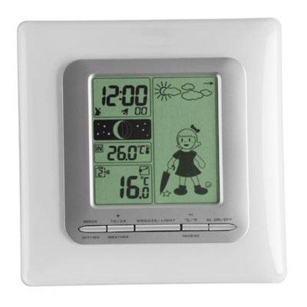 TFA Funk Wetterstation Weather Kitty, weiß