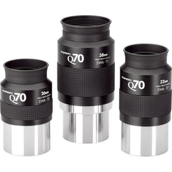 Orion Q70 3 eyepiece set (26mm, 32mm, 38mm)