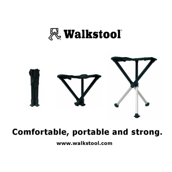 Walkstool Comfort 75 folding stool, black