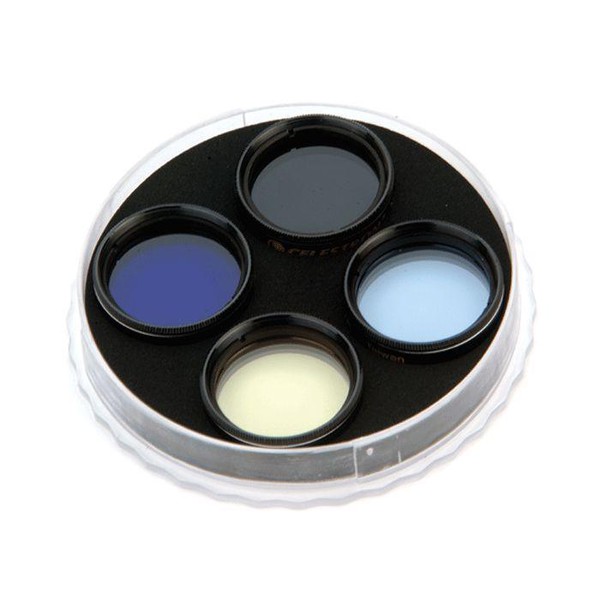 Celestron 1.25" eyepiece filter set (8, ND-13, 47, 82A)