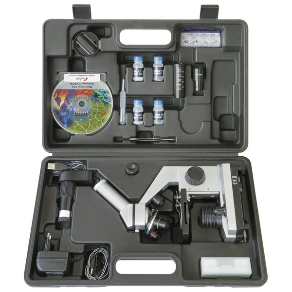Bresser Junior Biolux CEA Microscope Set, USB eyepiece, case, 40 -1024x,