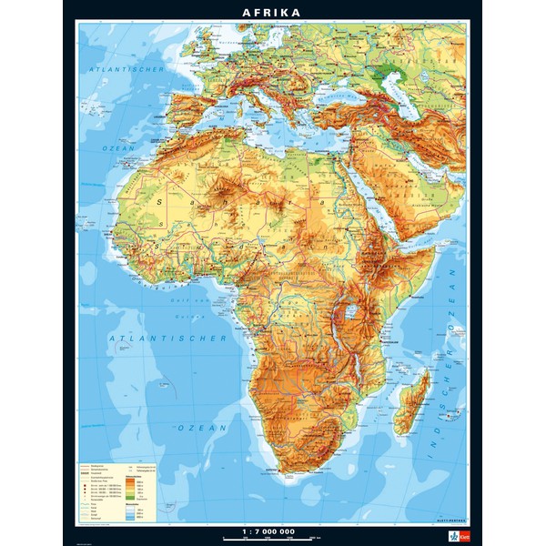 Klett-Perthes Verlag Landkarte Afrika, physisch/politisch