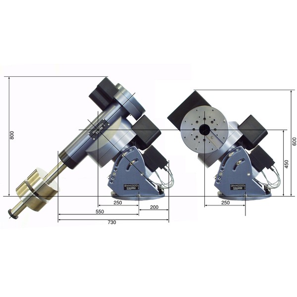 10 Micron GM 4000 QCI mount, static version