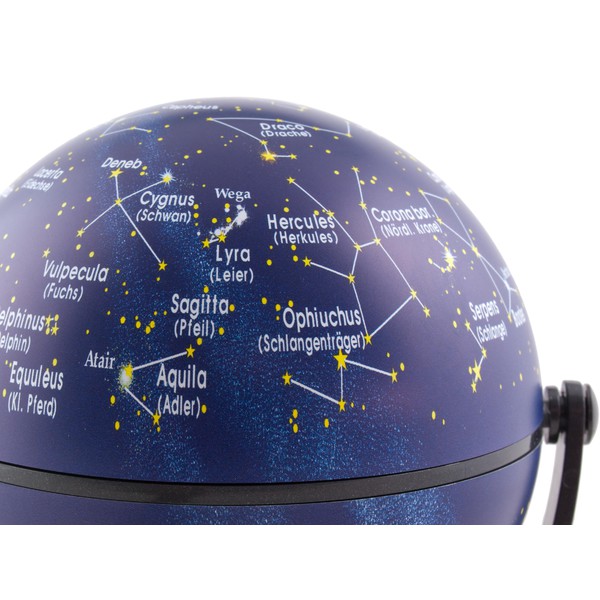 Stellanova turn-swivel globe night sky with IQ quiz 10cm