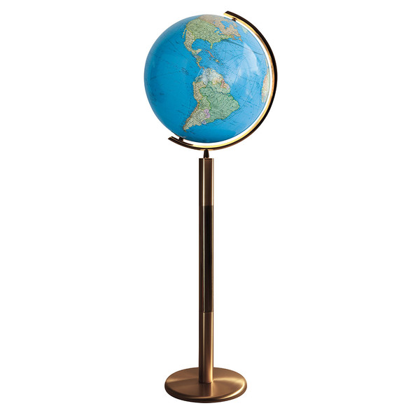 Columbus Floor globe Duo Brass 40cm