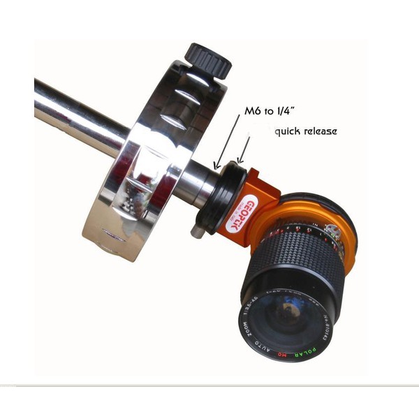 Geoptik Camera bracket Counterweight shaft adapter, 0.25" to M6