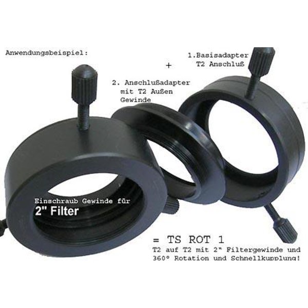 TS Optics Rotation system T2 female (telescope side) on Canon EOS bayonet (camera side)