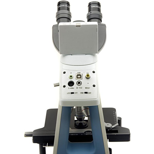 Optika Microscope DM-25 binocular, digital, 3 Mpixels with 2.5' LCD screen